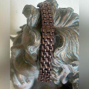 Judith RIPKA Stainless Steel Chocolate Color Watch Band SMALL